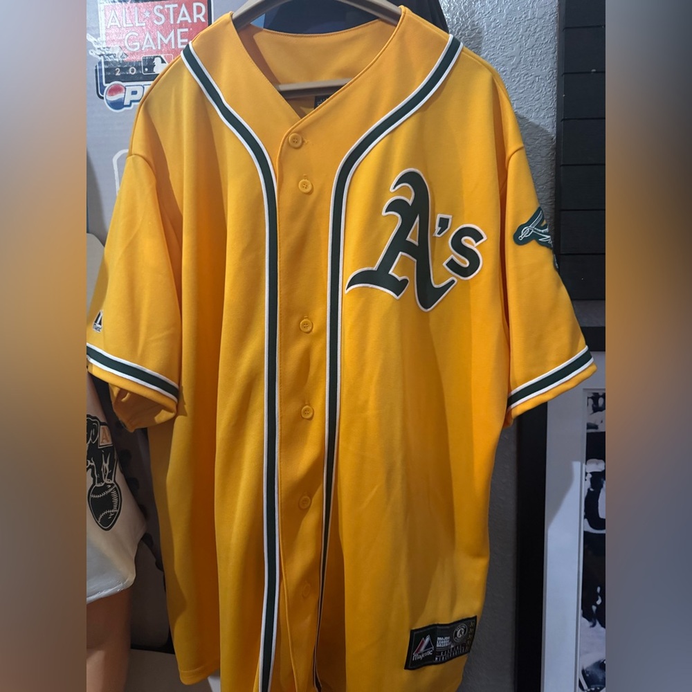 Majestic Gold Oakland Athletics Jersey